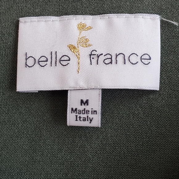 Belle France made in Italy Silk Blouse with unique pattern, M - Picture 7 of 8